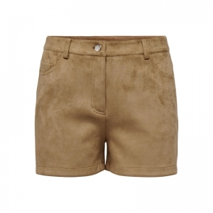 ONLSCOOTIE FAUX SUEDE SHORTS O 251815 Otter