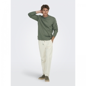 ONSCONNOR REG CREW NECK SWEAT 262142 Castor G