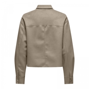 ONLJOLINE FAUX SUEDE SHIRT LIF 278275 Mocha Me
