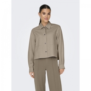 ONLJOLINE FAUX SUEDE SHIRT LIF 278275 Mocha Me