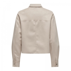 ONLJOLINE FAUX SUEDE SHIRT LIF 201511 Moonbeam