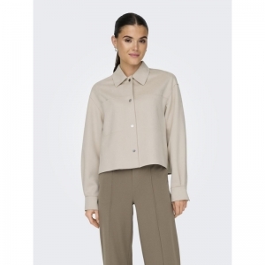 ONLJOLINE FAUX SUEDE SHIRT LIF 201511 Moonbeam