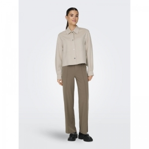 ONLJOLINE FAUX SUEDE SHIRT LIF 201511 Moonbeam