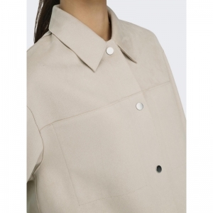 ONLJOLINE FAUX SUEDE SHIRT LIF 201511 Moonbeam