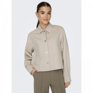 ONLJOLINE FAUX SUEDE SHIRT LIF 201511 Moonbeam