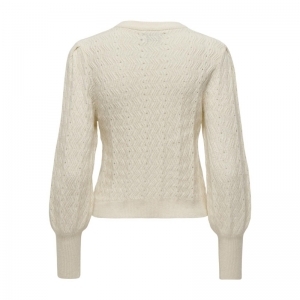 ONLKATIA LS STRUC PUFF ONECK C 196844002 White