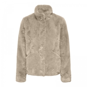 ONLNEWVIDA LIFE FAUX FUR JACKE 183019 Humus
