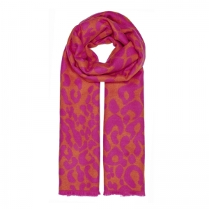 ONLMILA LEO WOVEN SCARF CC 178312 Fuchsia