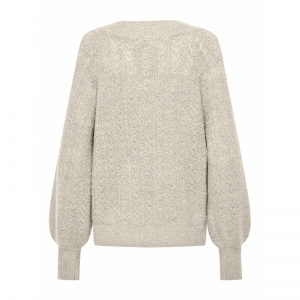 ONLLUCILLA LS GLITTER V-NECK K 180083003 Birch