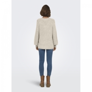 ONLLUCILLA LS GLITTER V-NECK K 180083003 Birch
