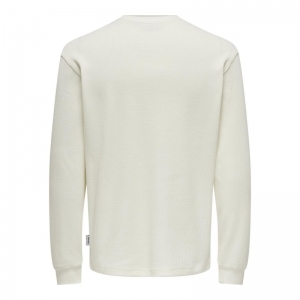 ONSBRADLEY REG WAFFLE LS TEE 284276 Antique