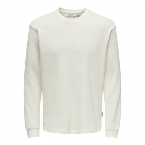 ONSBRADLEY REG WAFFLE LS TEE 284276 Antique