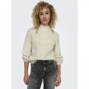 ONLKATIA LS DETAIL HIGHNECK KN 196844001 White