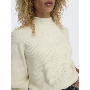 ONLKATIA LS DETAIL HIGHNECK KN 196844001 White