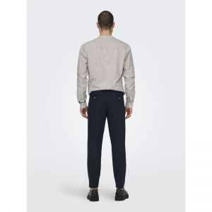 ONSLEO CROP LINEN MIX 0048 PAN 187197 Dark Nav
