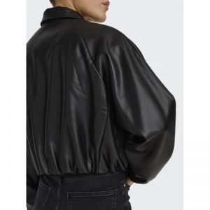 ONLSARAMY FAUX LEATHER BOMBER 177911 Black