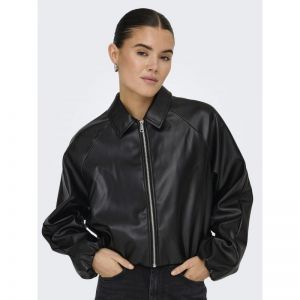 ONLSARAMY FAUX LEATHER BOMBER 177911 Black