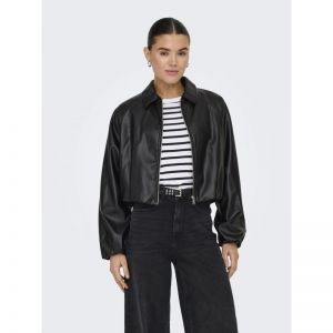 ONLSARAMY FAUX LEATHER BOMBER 177911 Black
