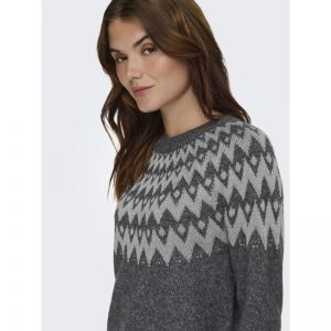 ONLFRY LS JQ GLITTER O-NECK CC 179074003 Dark