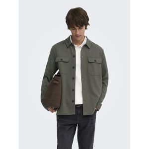 ONSNEWKODYL OVERSHIRT SWEAT NO 300541 Beluga
