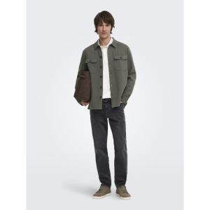 ONSNEWKODYL OVERSHIRT SWEAT NO 300541 Beluga